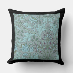 Coussin Fleurs décoratives bleu pastel 