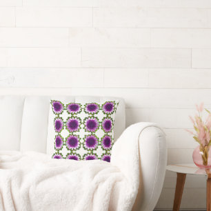 Coussin Fleurs d'ombre de lavande