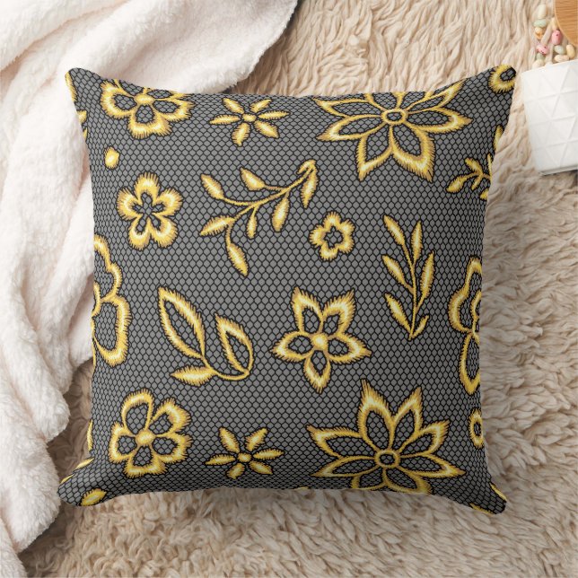Coussin Fleurs d'or (Couverture)