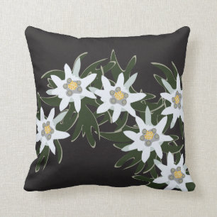 Coussin Fleurs Edelweiss