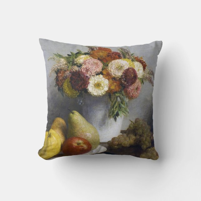 Coussin Fleurs et fruits, Henri Fantin-Latour (Recto)