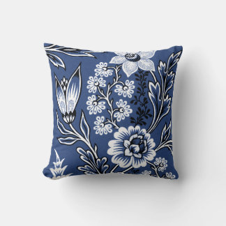 Coussin Fleurs Fantastiques (Bleu) Beaux-Arts