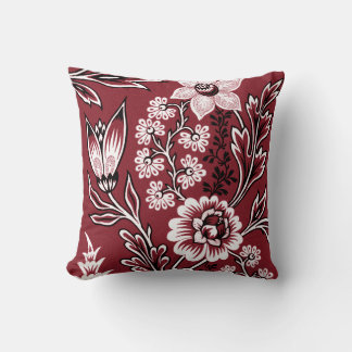 Coussin Fleurs Fantastiques (Marron) Beaux-Arts