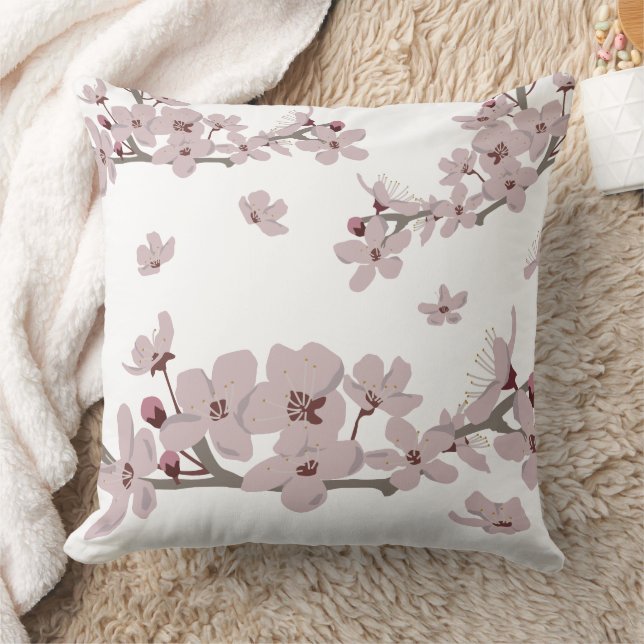 Coussin Fleurs flottantes de fleurs de cerisiers (Couverture)