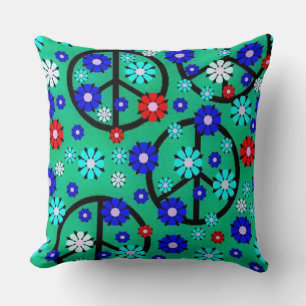 Coussin Fleurs hippies