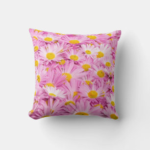 Coussin Fleurs Jaunes Roses Arrière - plan sans couture