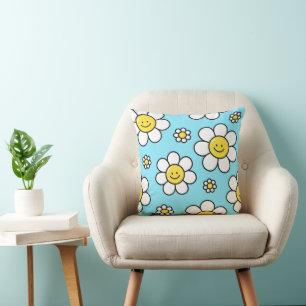 Coussin Fleurs joyeuses 16x16