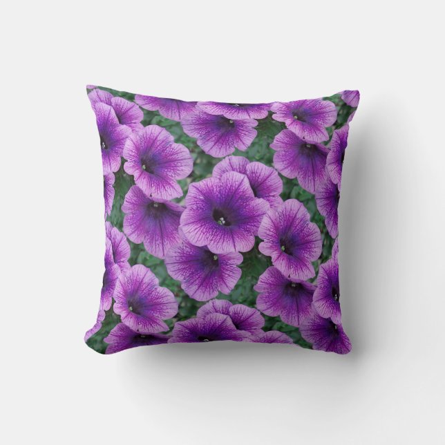 Coussin Fleurs Lilac Petunia (Recto)