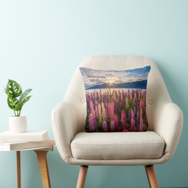 Coussin Fleurs | Lupines Nouvelle-Zélande (Chaise)