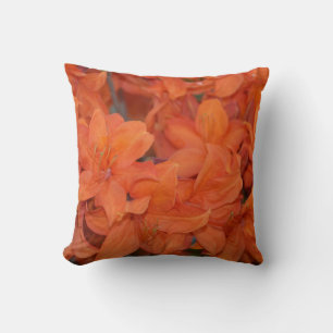 Coussin Fleurs orange