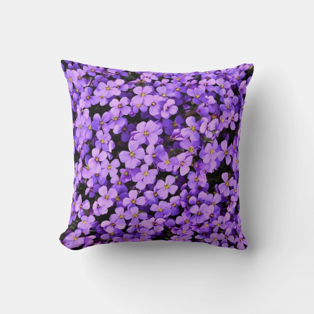 Coussin Fleurs pourpres (Recto)