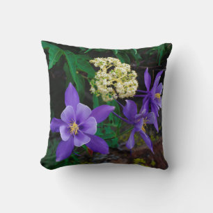 Coussin Fleurs sauvages de colombine mutante