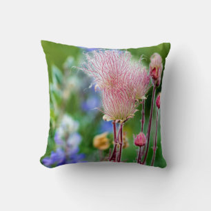 Coussin Fleurs sauvages Prairie Smoke dans Aspen Grove 2