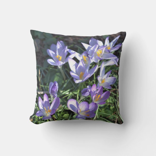 Coussin Fleurs sauvages violets (Recto)