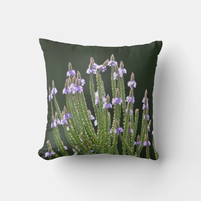 Coussin Fleurs sauvages violets (Recto)