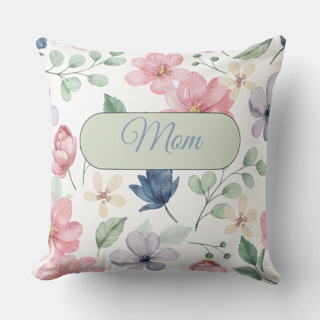 Coussin Fleurs tropicales modernes personnalisées Lancer l (Recto)
