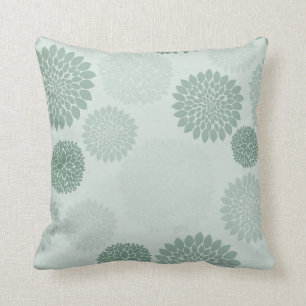 Coussin Fleurs vertes de spa