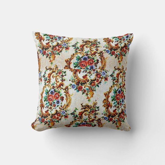 Coussin Fleurs victoriennes (Recto)