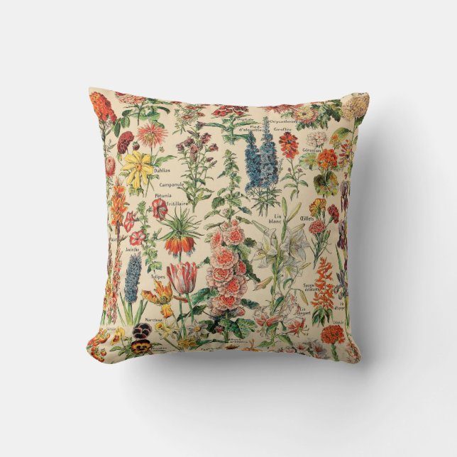 Coussin Fleurs vintages (Recto)