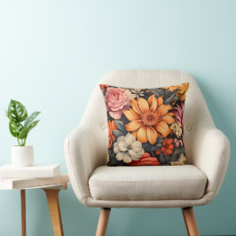 Coussin Fleurs vintages