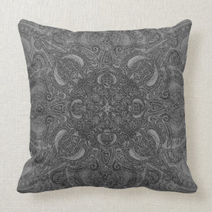 Coussin Fleury argenté