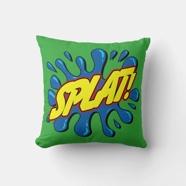 Coussin Floc - signe/coussin comiques (Recto)