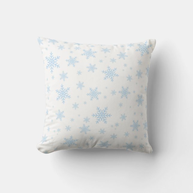 Coussin Flocon de neige décoratif de Noël (Recto)