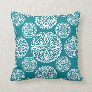 Coussin Flocon de neige floral d'hiver