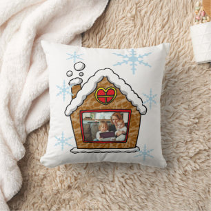 Coussin Flocons de neige de maison en pain d'épices person