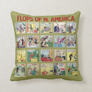 Coussin "Flops de N. Amérique" Jeu d'oreiller