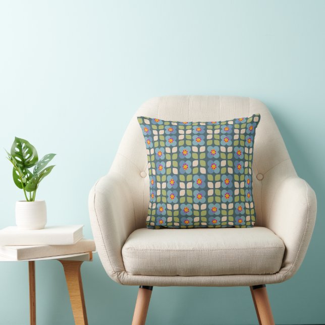 Coussin Flora Blush - Doux Poussin Botanique (Chaise)