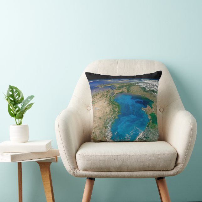 Coussin Floraison De Phytoplancton Bleu En Mer Noire (Chaise)