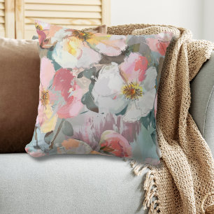 Coussin Floral Abstrait moderne