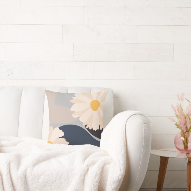 Coussin Floral Abstrait moderne (Canapé)