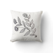 Floral blanc noir moderne