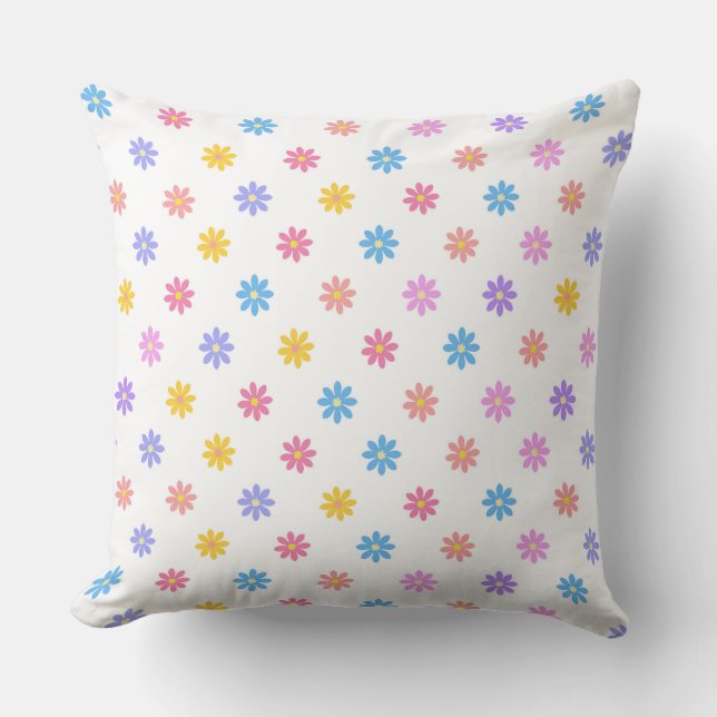 Coussin Floral coloré mignon (Recto)