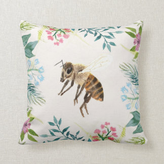 Coussin floral d'abeille