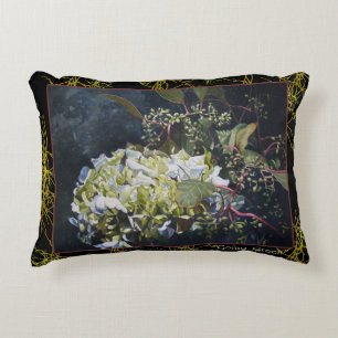Coussin floral d'accent d'hortensia