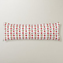 Coussin floral de corps de coeur