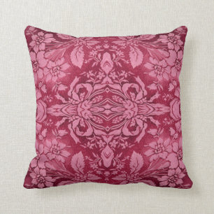 Coussin floral de MoJo de motif de grenat