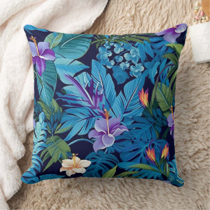 Coussin 'Floral Dreams' - Design floral tropical