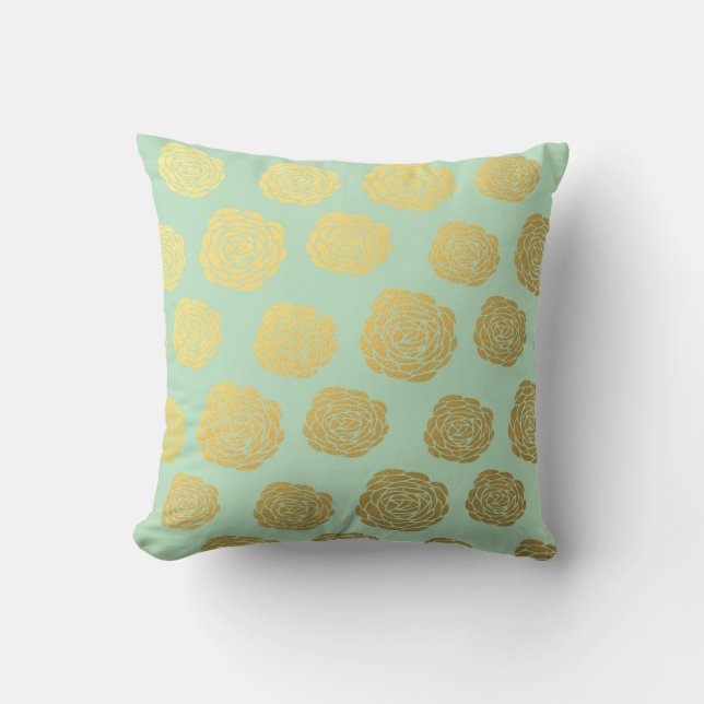 Coussin Floral en bon état d'or (Recto)