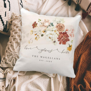 Coussin Floral Fleur sauvage Garden Love Grove Ici