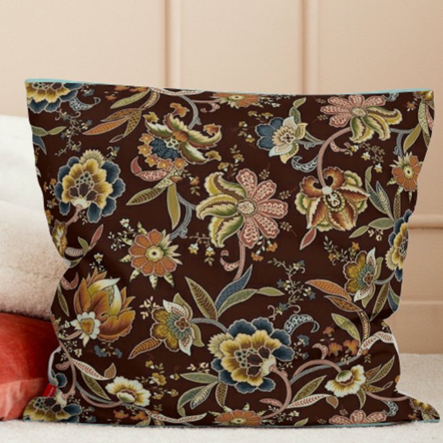 Coussin Floral Jacobean (Créateur téléchargé)