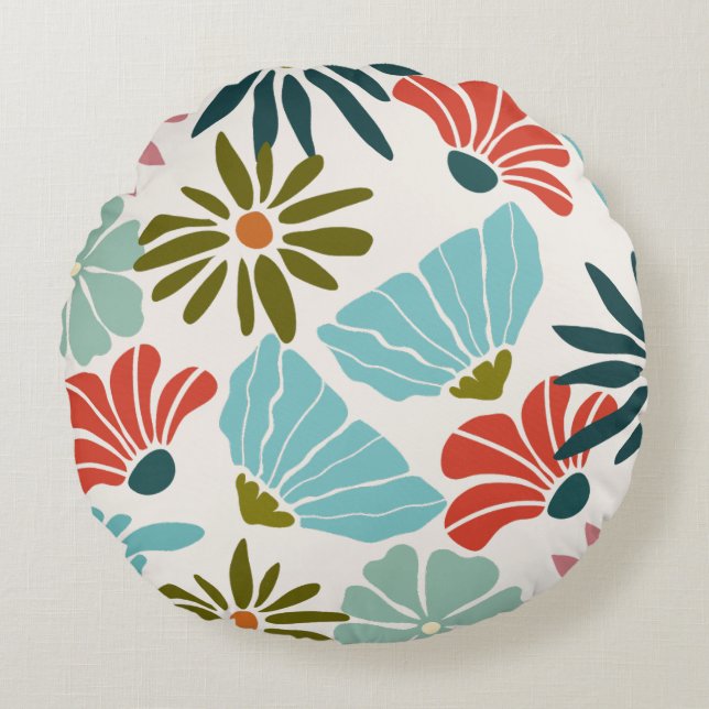 Coussin floral moderne et confortable (Devant)