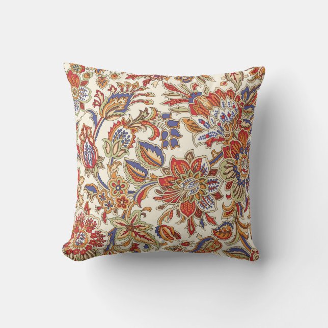 Coussin Floral Paisley Garden (Recto)