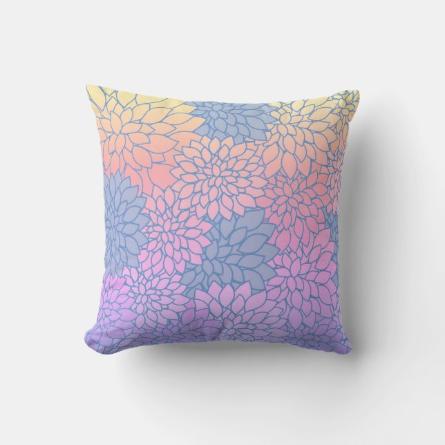 Coussin Floral Pastel Motif Moderne Maison & Patio (Recto)