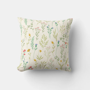 Coussin Floral Pattern Fleuron 16" x 16"
