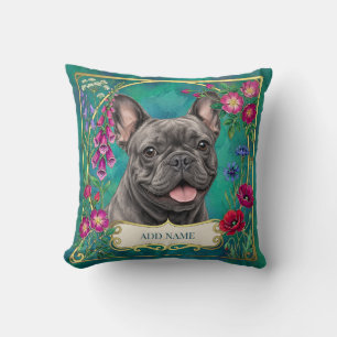Coussin Floral Turquoise Personnalisé pour Bouledo