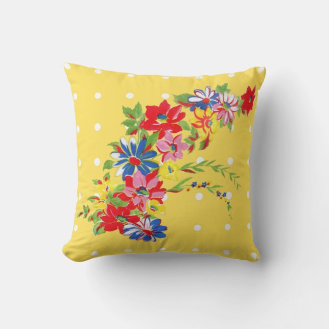 Coussin floral vintage (Recto)